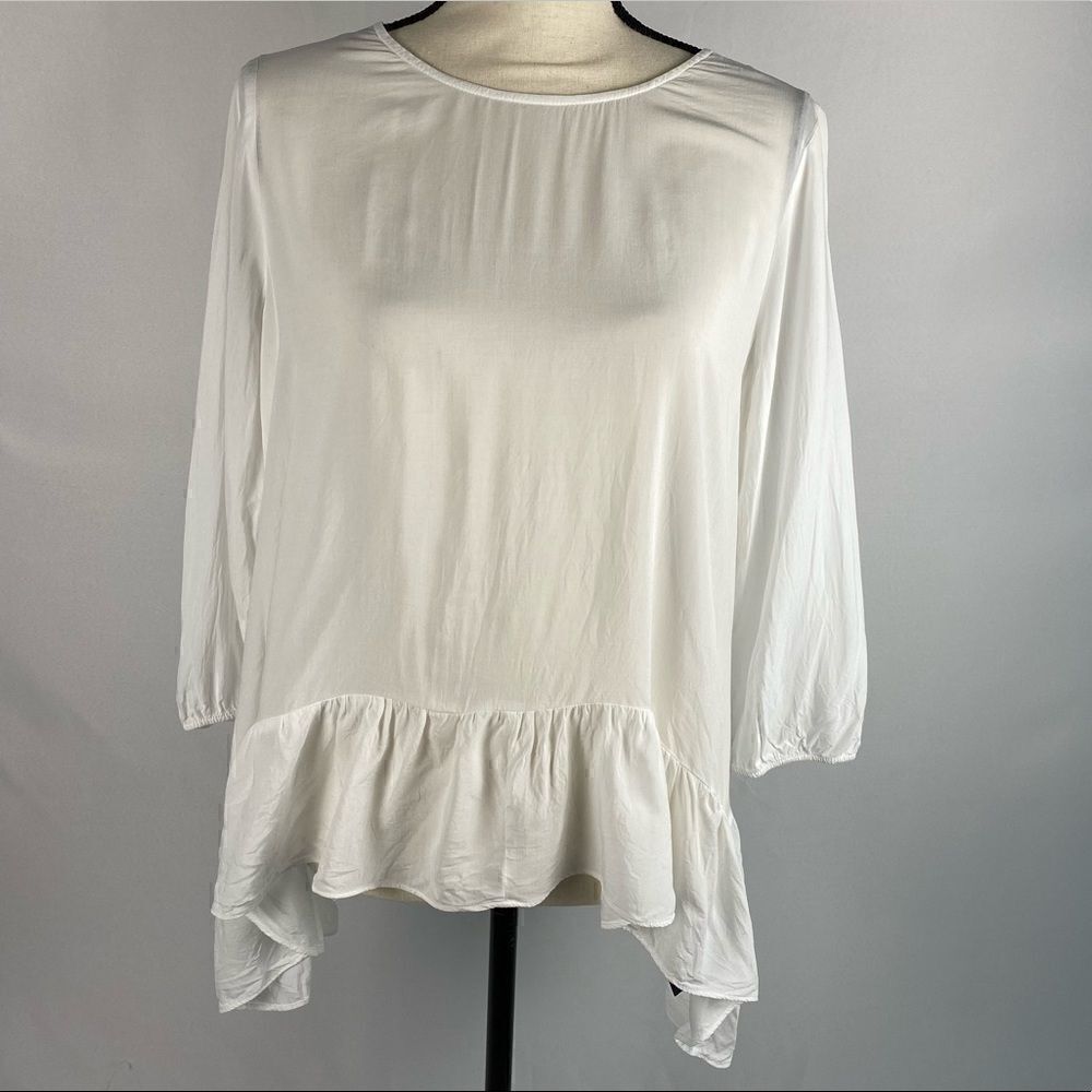 Vera Wang White Blouse 